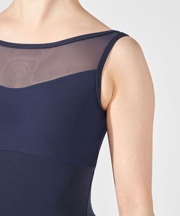 Chacott ノースリーブレオタード ネイビー