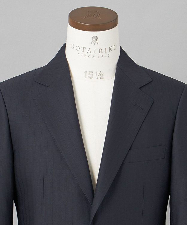 GOTAIRIKU 希少/五大陸限定【御幸毛織】コンパクトヤーン×SUPER120'sWOOL　グレー（ペーパープレス加工） グレー系1