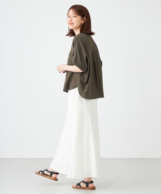 SHARE PARK LADIES サッカーフレアスカート ホワイト系