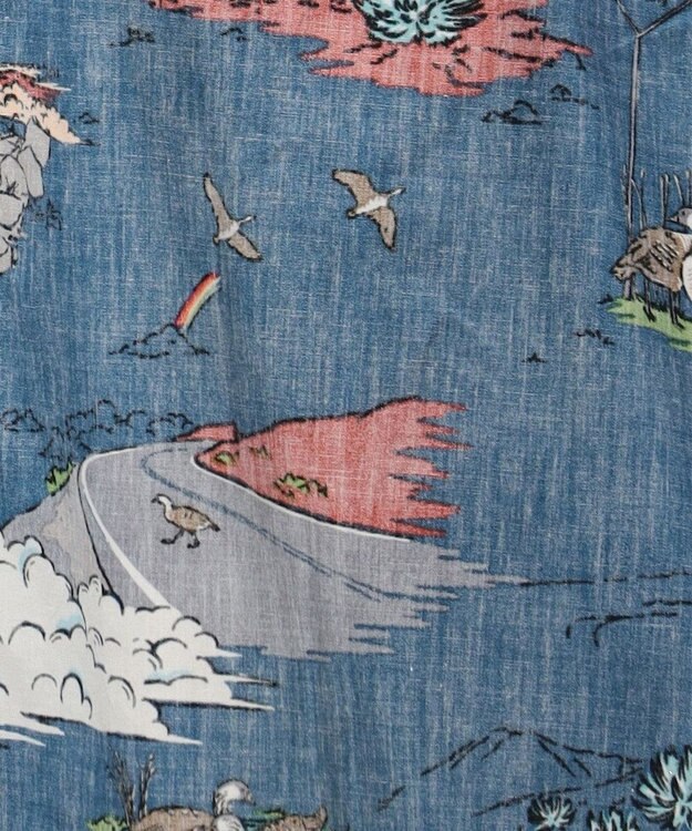 JOSEPH ABBOUD 【キングサイズ・老舗アロハブランドとコラボレーション】カハラ アロハ ダディ ポロシャツ オレンジ系