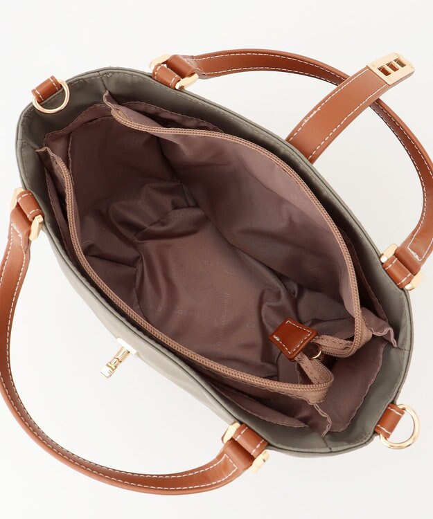 LA BAGAGERIE ひねり金具付きエレガンストート　SSサイズ グレージュ