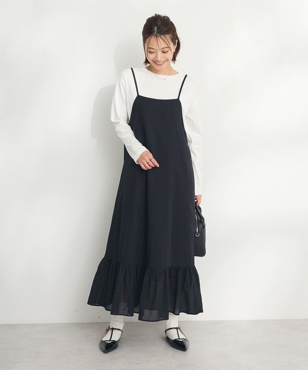 CRAFT STANDARD BOUTIQUE ティアードキャミワンピース Black