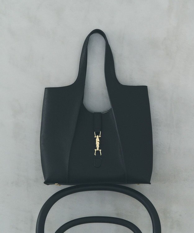 YECCA VECCA 【A4対応】メタルロックトートバッグ Black