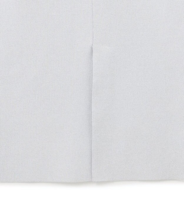 ICB L 【洗える】コットンポリエステルスムース ニットスカート シルバー系