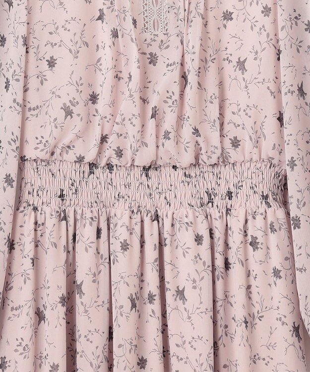 ANY SIS 【洗える】フラワーブルームパフスーブ ワンピース アイボリー系