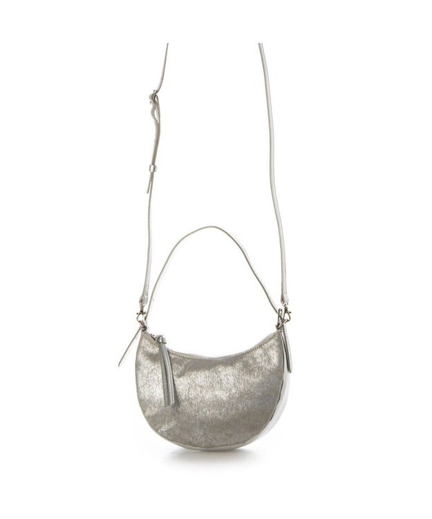 UNBILLION ペルケ perche / ラウンドシェイプ2wayワンショルダー シルバー