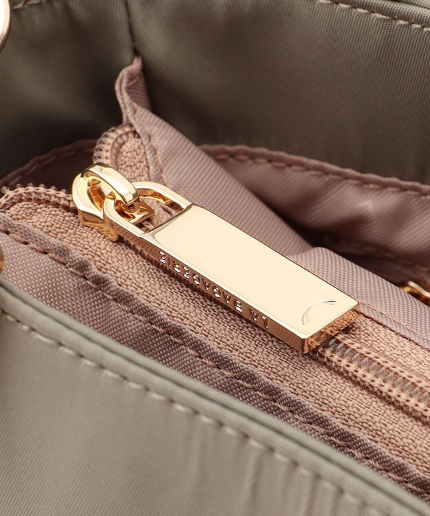 LA BAGAGERIE ひねり金具付きエレガンストート　SSサイズ グレージュ