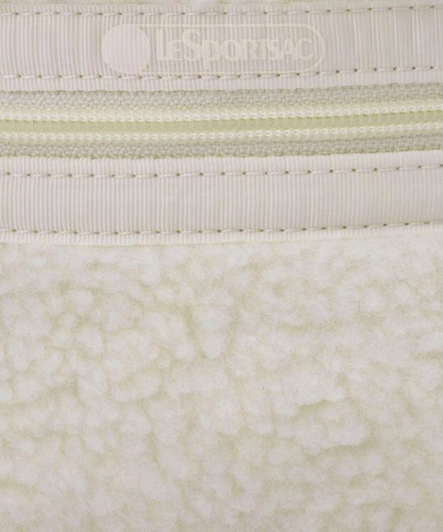 LeSportsac DENIM PHONE CROSSBODY/ホワイトデニム/クリームシェルパ ホワイトデニム/クリームシェルパ