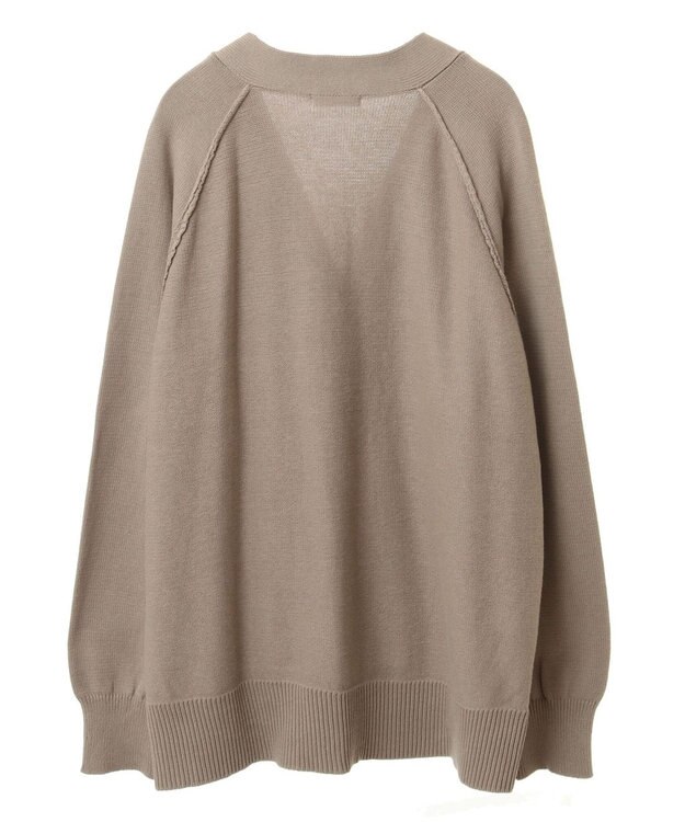 CRAFT STANDARD BOUTIQUE アウトリンキングニットカーディガン Gray Beige