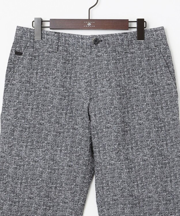 JOSEPH ABBOUD 【イージーケア】ウエストも伸びる！ライトウェーブ ハーフパンツ グレー系