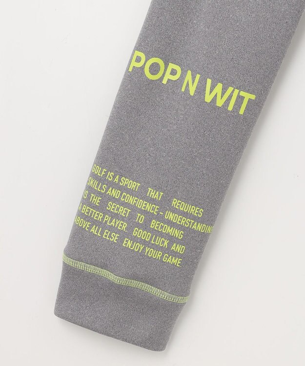 PW CIRCULUS 【裏起毛/防寒】【MEN】ステッチポイント モックネック グレー系