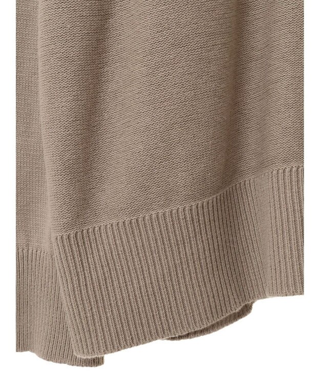 CRAFT STANDARD BOUTIQUE アウトリンキングニットカーディガン Gray Beige