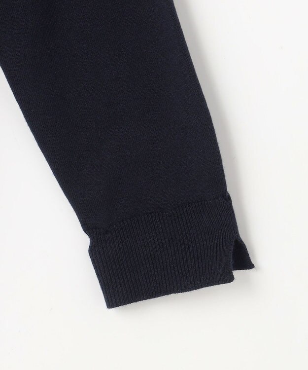 組曲 【WEB限定】レースフリルスタンド ニット ネイビー系