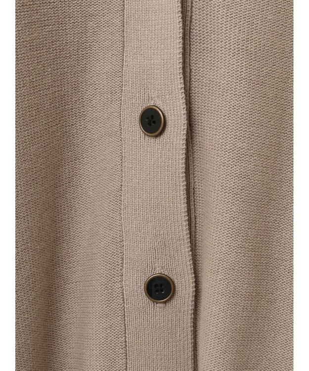 CRAFT STANDARD BOUTIQUE アウトリンキングニットカーディガン Gray Beige