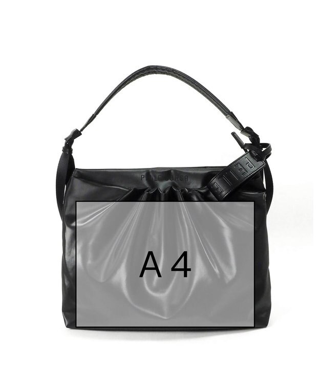 PELLE BORSA ギャザーショルダー Cheers チアーズ 4675 ブラック