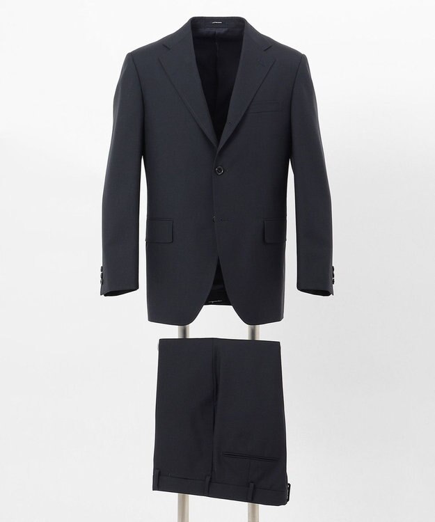 J.PRESS MEN 【定番】ぺピンメリノ トロピカル スーツ / 背抜き ネイビー系