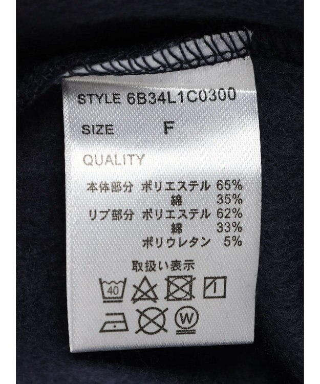 Green Parks ムジークタイガー／裏起毛刺しゅうプルオーバー Navy