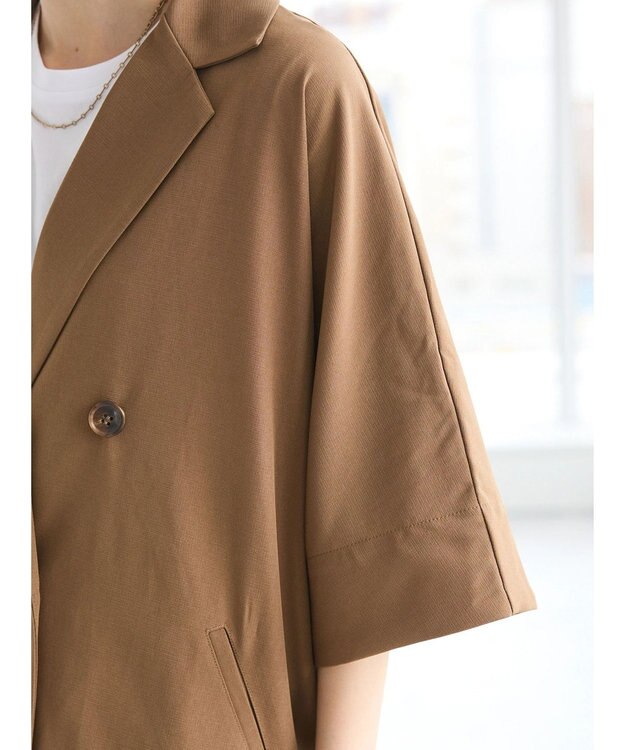 CRAFT STANDARD BOUTIQUE 半袖テーラードジャケット Mocha