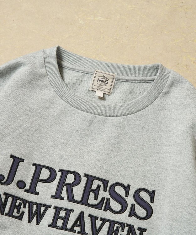 J.PRESS MEN インレージャージロゴ トレーナー ライトグレー系
