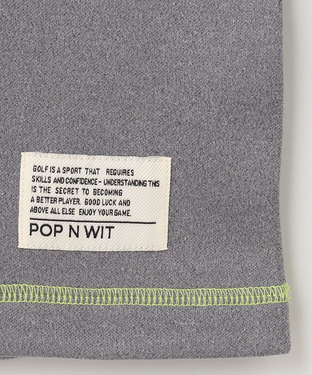 PW CIRCULUS 【裏起毛/防寒】【MEN】ステッチポイント モックネック グレー系