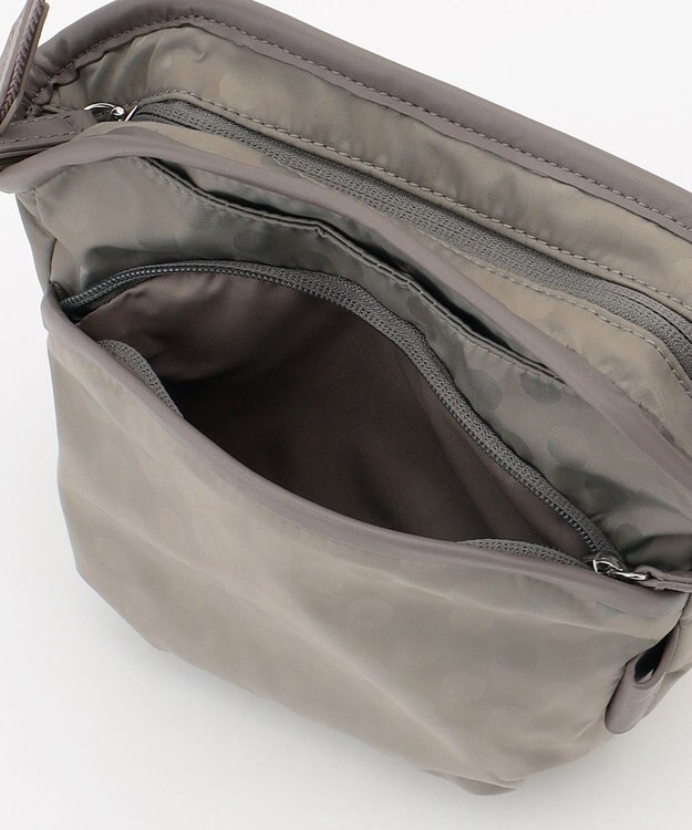 Y'SACCS Polka Dots　パイピングポケットポシェット グレージュ