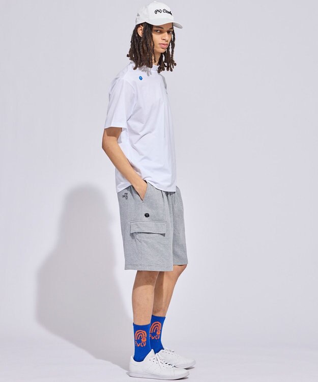 PW CIRCULUS 【MEN】ワイドハーフパンツ ゴルフ グレー系