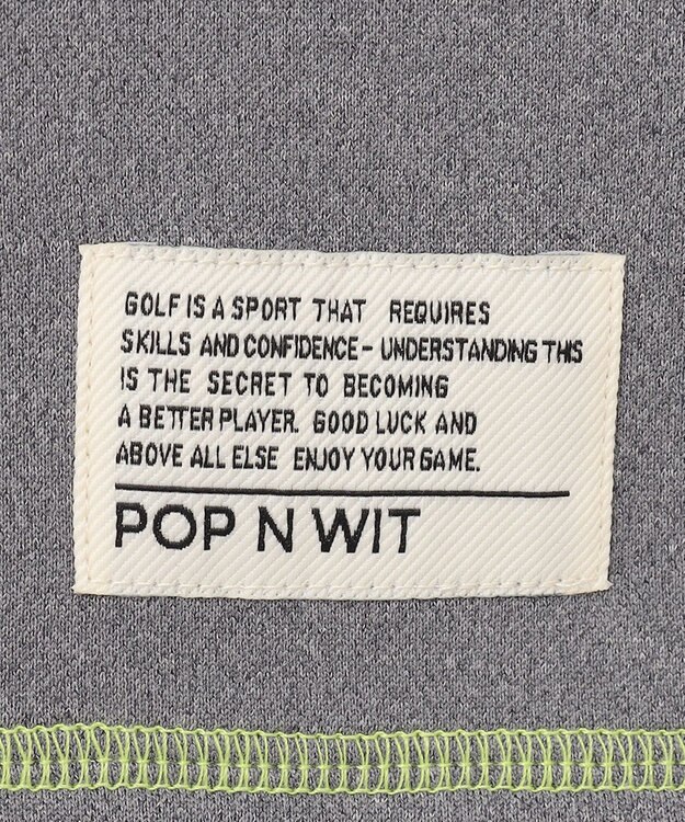 PW CIRCULUS 【裏起毛/防寒】【MEN】ステッチポイント モックネック グレー系