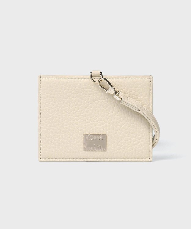 Paul Smith メタルクロップドロゴ IDケース アイボリー