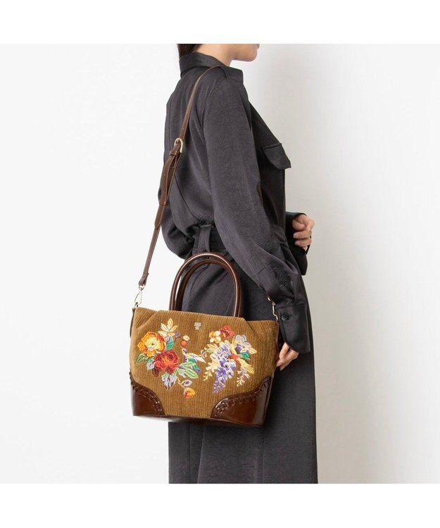 ANNA SUI マデリーン 2wayショルダーバッグ カーキ