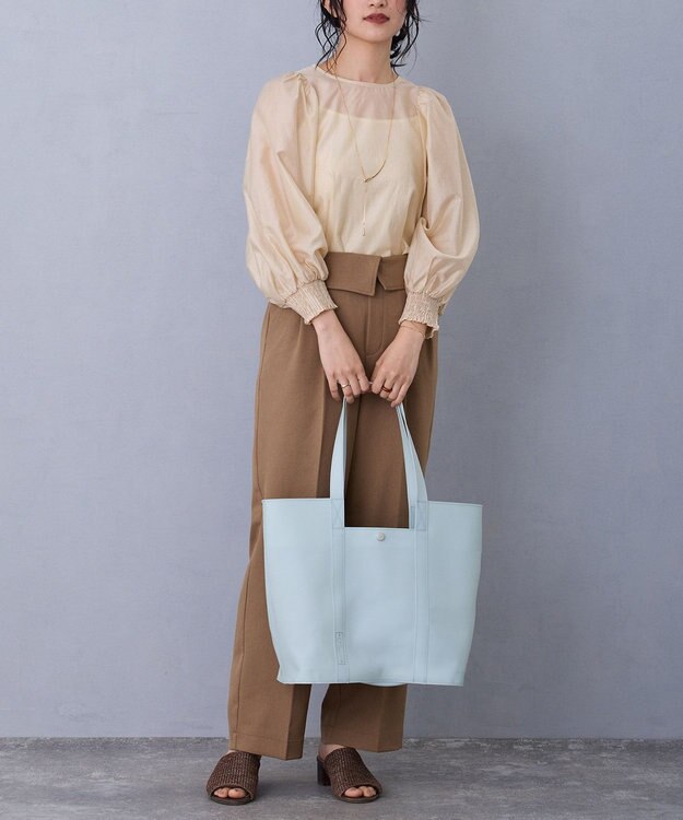 MioFIRANO DOOR J002 トートバッグ  A4サイズ対応 LIGHT BLUE