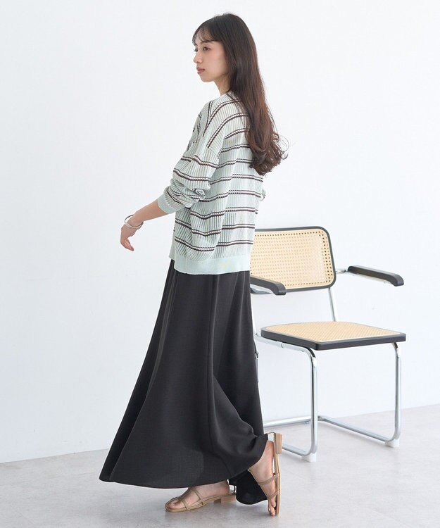 earth music&ecology 【セットアップ対応】キリカエフレアスカート Black