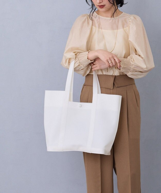 MioFIRANO DOOR J002 トートバッグ  A4サイズ対応 WHITE