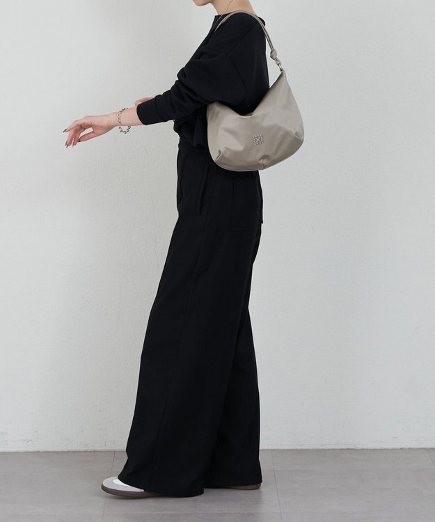 russet 【2025AW新作】クラウズナイロン ラウンド2WAYショルダーバッグ(CE-1621) Gray