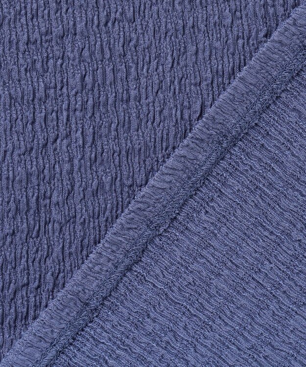 ANY L フクレジャージチュニック ブルー