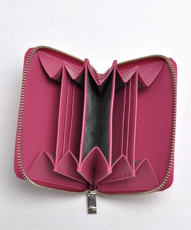 blancle スムースレザー ベローウォレット ピンク