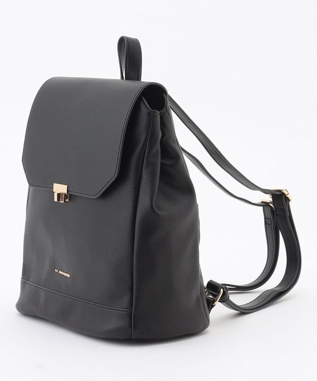 LA BAGAGERIE フロント金具デイリーリュック ブラック