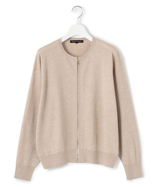 23区 【洗える】オータムシャイニー ニット ブルゾン ベージュ系