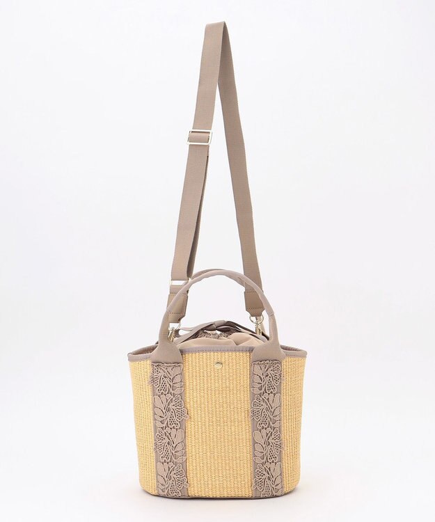 TOCCA TOUCH of LACE BASKET かごバッグ ベージュ系
