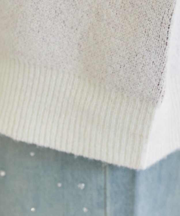 WEGO フラッフィーグラフィックBIGニットプルオーバー オフホワイト