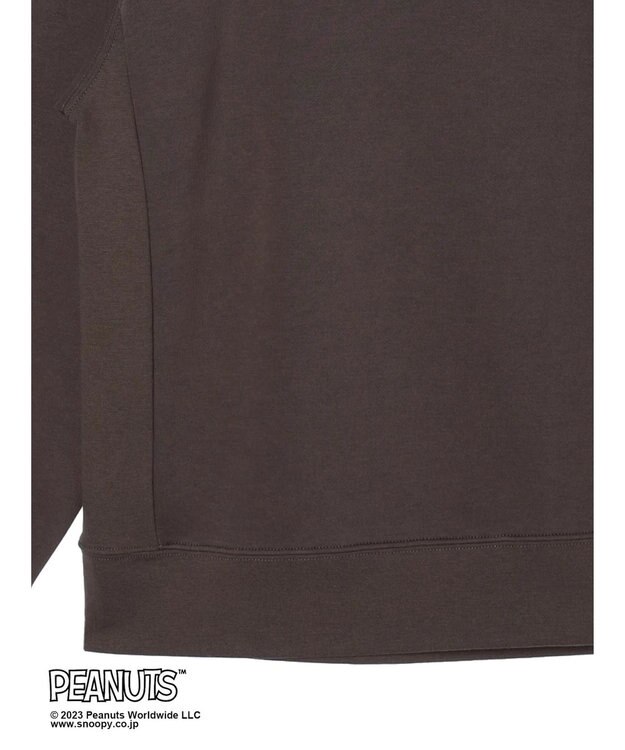 CRAFT STANDARD BOUTIQUE ＰＥＡＮＵＴＳ裏起毛スウェットクルー Charcoal Gray