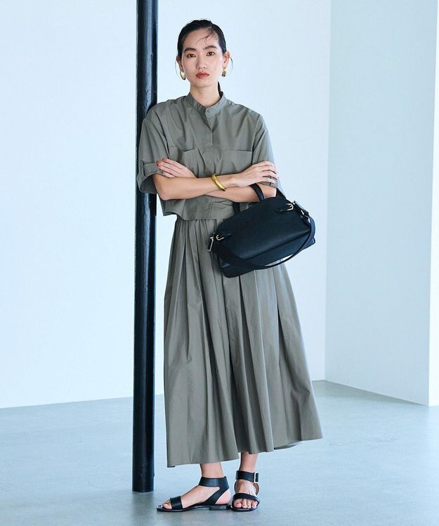 TOPKAPI 【Breath TOPKAPI】SCOTCH GRAIN スコッチグレイン ベルトデザイン ショルダー付き ミニトート バッグ ブラック