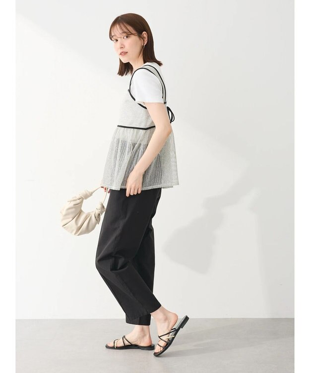 Green Parks シアーラメキャミビスチェ Ecru