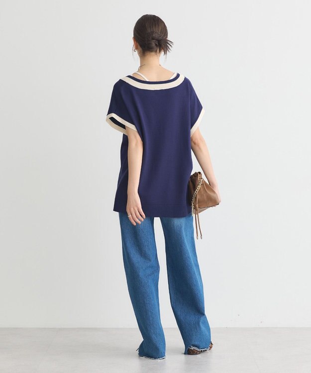 earth music&ecology チルデンライクベスト Navy