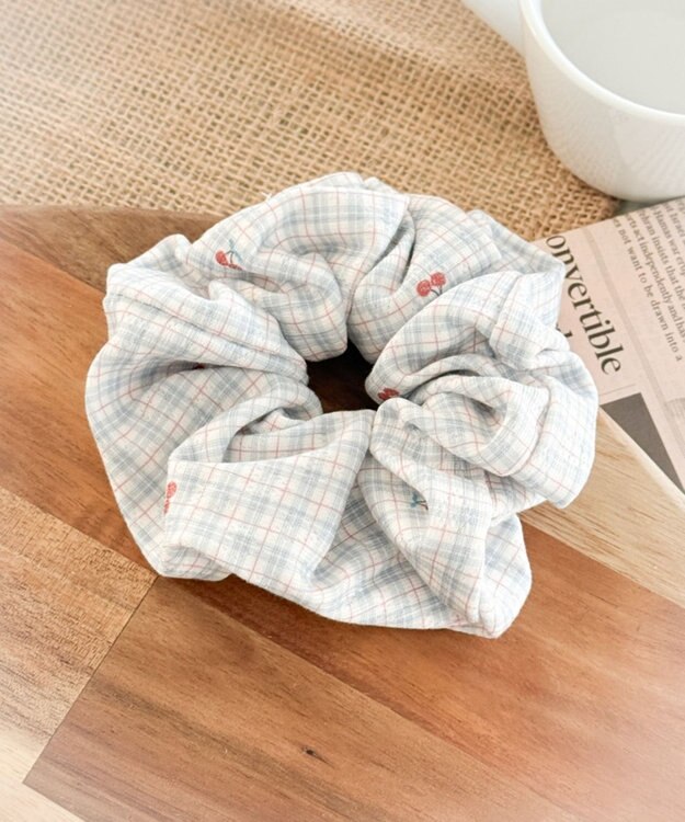 WEGO Lチェリーチェックシュシュ 柄1