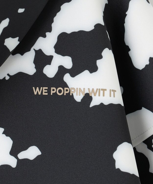 PW CIRCULUS 【MEN】ピント柄 フーディー ブラック系5