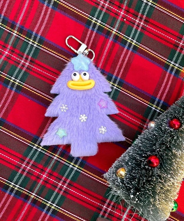 WEGO メリースノーツリーモンスターぬいぐるみキーホルダー パープル