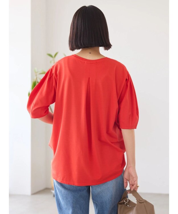 AMERICAN HOLIC 接触冷感袖コンシャスカットプルオーバー Red