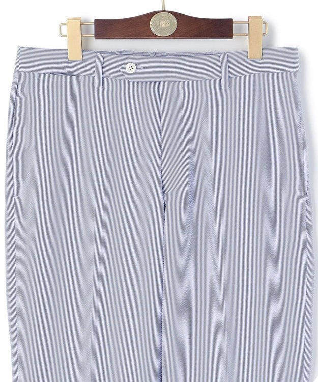 J.PRESS MEN 【WEB限定】サッカーシャドーストライプ イージーパンツ ネイビー系1