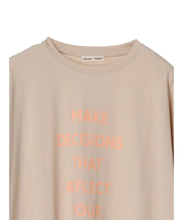 CRAFT STANDARD BOUTIQUE シルケット天竺　ロゴＰＴ　ＢＩＧ　Ｔｅｅ　Ｓ／Ｓ Gray Beige