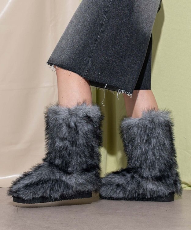 WEGO モンスターファーブーツ グレー